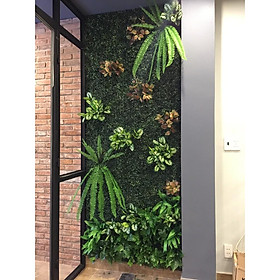 Mua Tường cây giả trang trí Spa - Cafe - 1m2 cây giả treo tường