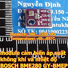 Module cảm biến áp suất không khí và nhiệt độ BME280 BMP280 GY-BMEP 5V kde6362