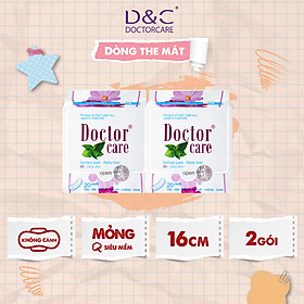 Combo 2 Băng vệ sinh hàng ngày Doctor Care tinh chất  thảo dược  16 cm