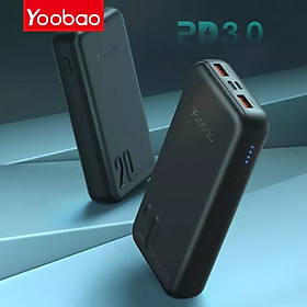 (Hàng chính hãng) Pin sạc dự phòng Yoobao Q20 công suất 20000mAh, sạc nhanh PD 20W Thích hợp cho các chuyến du lịch, công tác xa, phù hợp với người…