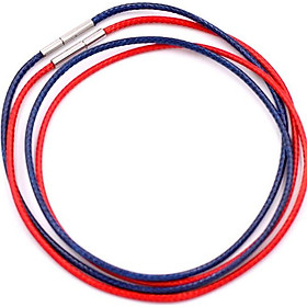 Combo 2 sợi dây vòng cổ cao su - xanh dương + đỏ DCSXDO1