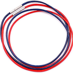 Combo 2 sợi dây vòng cổ cao su - xanh dương + đỏ dcsxdo1