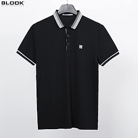 Áo polo nam slimfit BLOOK vải cotton 5 màu in logo BS mã 42613