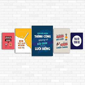 Mua Tranh Bộ Cổ động Văn Phòng   Vải canvas căng khung gỗ   nhiều mẫu  có sẵn phụ kiện treo tranh