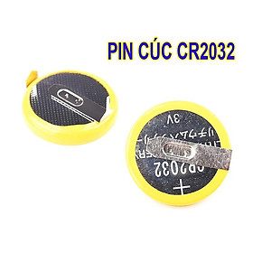 Pin cúc CR2032 3V hai chân hàn ngang