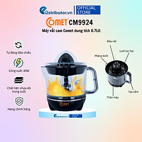 Mua Máy vắt cam Comet CM9924 dung tích 0.7Lít - Hàng Chính Hãng - Bảo Hành 12 Tháng