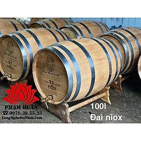 Mua Thùng rượu gỗ sồi 100 lít  thùng ngâm rượu gỗ sồi 100l