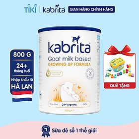 [TẶNG ĐỒ CHƠI THẢ KHỐI] Sữa dê Kabrita số 3 cho trẻ trên 24 tháng - Lon 800g