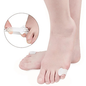 5 Pair Pinky Toe Corrector Toe Separators Little Toe Straightener White