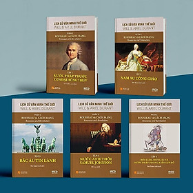 Hình ảnh (Bộ 5 Tập) Phần X: Rousseau và Cách mạng (thuộc Bộ sách LỊCH SỬ VĂN MINH THẾ GIỚI) - Will & Ariel Durant - Tái bản - (bìa cứng)