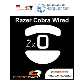 2 Bộ Feet chuột PTFE Corepad Skatez PRO Razer Cobra Wired - Hàng Chính Hãng