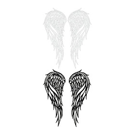 4Pcs Angel Wing Retro Style Decoration Indoor Outdoor Bedroom Engraved Iron