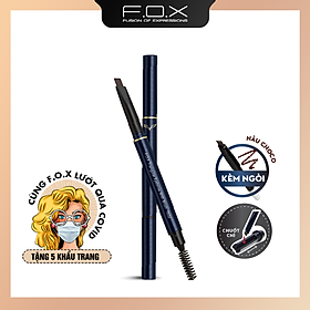 Chì Kẻ Mày FOX  Đầu Tam Giác ( Kèm ngòi ) Triangular Eyebrow With Mascara Brush 0.25g