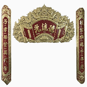 Mua Bộ hoành phi câu đối băng đồng vàng