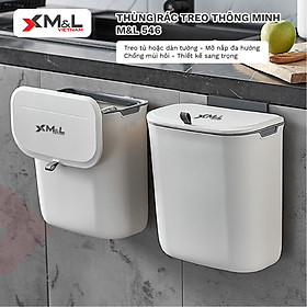 Mua Thùng rác treo tủ bếp có nắp đậy 7L - 9L M&L 546 - Sang trọng  thông minh và tiện ích