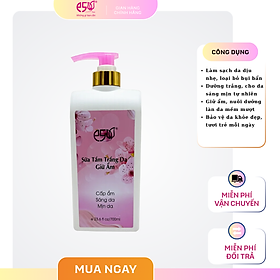 Sữa tắm trắng da giữ ẩm 700ml E5 (hồng)