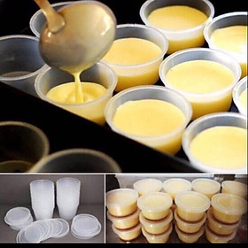 Mua Cốc nhựa đựng caramen  bánh flan  sữa chua  rau câu loại to