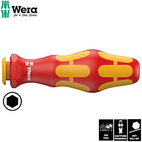 Cán vít cách điện hoán đỗi mũi vít Wera 05003990001  817 VDE Kraftform blade-holding handle dài 102mm
