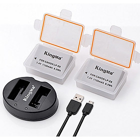 Mua Bộ 2 pin 1 sạc đôi Kingma for Canon LP-E8 - Hàng chính hãng