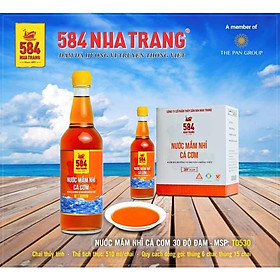 Thùng 6 chai Nước mắm Nhỉ Cá Cơm - 584 Nha Trang - 30 độ đạm