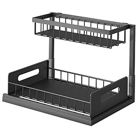 Slide Out Storage Shelves Under Shelf Drawer Pantry Storage for Anti Rust