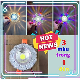 Mua ĐÈN ÂM TRẦN ĐA SẮC VIỀN ĐÁ LỖ KHOÉT 60-75
