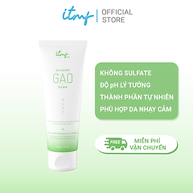 Gel Rửa Mặt Gạo ITMF Làm Sạch Mịn Da 100mL - Mỹ phẩm thuần dưỡng từ Gạo