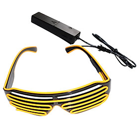 YJ005 Voice-Control Led Glasses 10 Colors Optional Light Up El Wire Neon Rave Glasses Twinkle Glowing Party Club Holiday