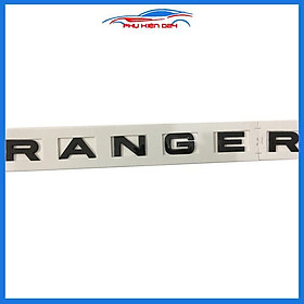 Logo, lô gô chữ nổi dán capo 3D trang trí xe RANGER đủ màu đen đỏ bạc tùy chọn