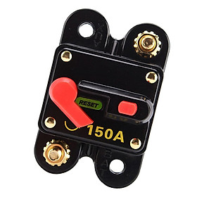 Hình ảnh 150 Amp Manual Reset Circuit Breaker Fuse Holder Kill Switch 5V-50V DC