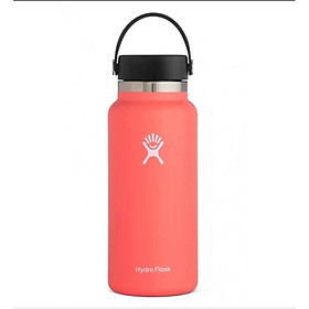 Mua Bình Giữ Nhiệt Chân Không Miệng Rộng Vỏ Rơm Hydro Flask  Bình Cách Nhiệt Thép Không Gỉ  Chai Nước Miệng Rộng Thể Thao