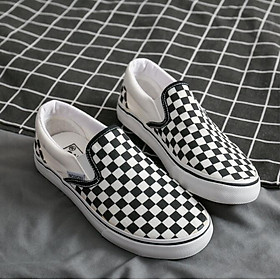 LCRTZKG Casual nam thiết kế giày nữ hội đồng quản trị giày vải phẳng thoáng khí ren-up hỗn hợp màu Le Fu giày thể thao cho các cặp vợ chồng
