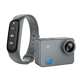 Camera hành động chuyên nghiệp thể thao 170 độ chống nước Máy quay video 4k có wifi Gói hàng bao gồm: Màu xám