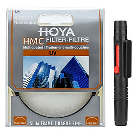 Combo Kính lọc Filter Hoya HMC UV 49mm + Bút lau lens - Hàng nhập khẩu