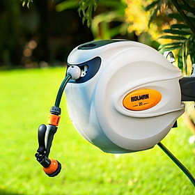 Mua Bộ ống cuộn tưới cây thu hồi dây tự động NHẬP KHẨU từ Holman chất lượng cao cấp cho làm vườn với chiều dài 20 mét được sản xuất từ Australia