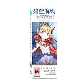 Hộp ảnh bookmark AZUR LANE anime 36 tấm đánh dấu sách tiện lợi