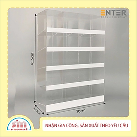 Kệ trưng bày bút mica Enter TBNS06 5 tầng x 4 ngăn 30x12.5x41.5cm ngang