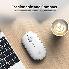 Chuột Không Dây Bluetooth Logitech Pebble 2.4GHz Wireless Bluetooth Dual-mode Mouse Ergonomic Mute Mouse Plug and Play for PC Laptop