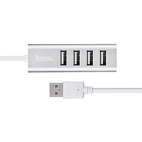 Bộ Hub Chia Cổng USB Hoco HB1 - Chia 1 Thành 4 Cổng USB Cho Macbook, Dell, Máy Tính Window, Linux,... Hàng Chính Hãng