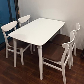 Mua Bộ bàn ăn 4 ghế mango cao cấp mặt gỗ (Freeship Hà Nội)