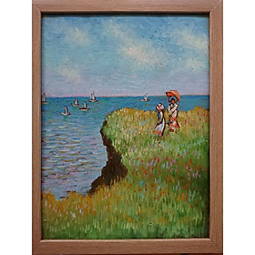 Mua Tranh Sơn Dầu Vẽ Tay 30x40cm - Trên Ngọn Đồi (Monet)