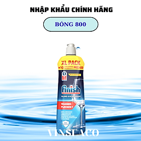 Nước làm bóng và khô chén, đĩa Finish Dishwasher Shine & Dry Regular 800ml PTT017394