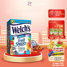 Kẹo dẻo trái cây hỗn hợp - Welch's Mixed Fruit Snack Chứa Vitamin A,C,E Giúp ăn ngon + bổ + khỏe  - QuaTangMe Extaste