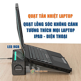 Mua Quạt tản nhiệt Laptop máy tính bảng - Đế tản nhiệt Mác Book Surface Book Pro - Giá đỡ tản nhiệt máy tính bảng lồng sóc