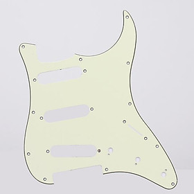 Light Green Pickguard 3 Ply 11 Hole For Strat Guitar SSS