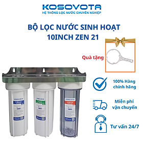 Mua Bộ lọc nước sinh hoạt 3 cấp 10  lọc zen 21 - Hàng chính hãng