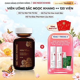 Viên uống Sắc Ngọc Khang ++ (120 viên) dòng cao cấp giúp chống lão hóa, giảm nám sạm và cân bằng nội tiết tố