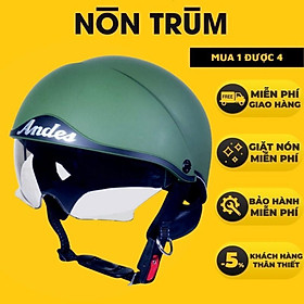 Nón Bảo Hiểm Andes 3S139 Lót Tháo Rời