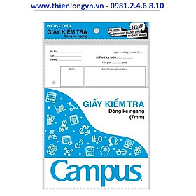 Giấy kiểm tra B5 kẻ ngang 25 tờ đôi Campus TP-BR70G-25