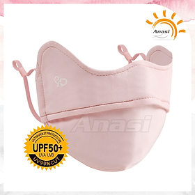 Khẩu trang chống tia UV Anasi LBD73 | Lụa băng DÀY cao cấp | UPF50+ - Hồng